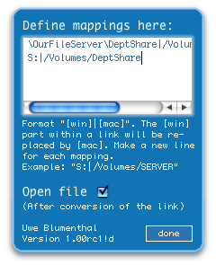 LinkConverter configuration